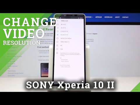 How to Choose Video Resolution on Sony Xperia 10 II –  Change Video Quality