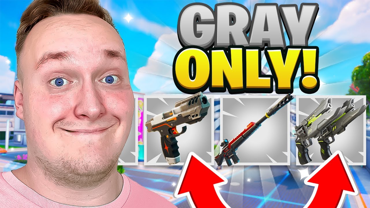 ONLY Grey Weapons in Fortnite!