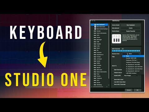 How To Connect Arturia Keylab Essential To Studio One (works with ALL midi keyboards)
