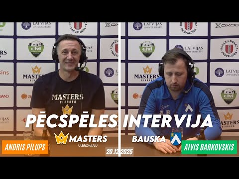 Elvi florbola līga vīriešiem: Masters Ulbroka - Bauska | Pēcspēles intervija