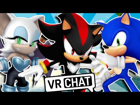 RETURN OF AN OLD ENEMY??? Mephiles Rouge Meets Sonic and Shadow at Seaside Hill - VRChat