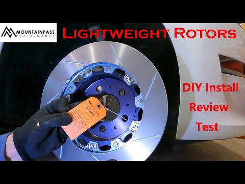 Mountain Pass Lightweight Rotors - Test and Install on Tesla