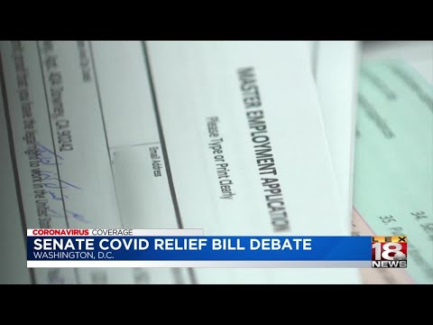 Senators debate COVID-19 relief bill