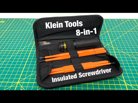 Klein Tools 32288 8-in-1 Insulated Interchangeable Screwdriver Set