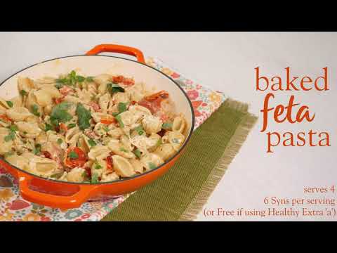 Slimming World baked feta pasta recipe - 6 Syns (FREE using Healthy Extra 'a')
