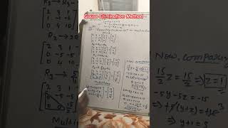 Gauss elimination method ।। solution of simultaneous equations।।sem 3 JUT diploma।। Numerical Method