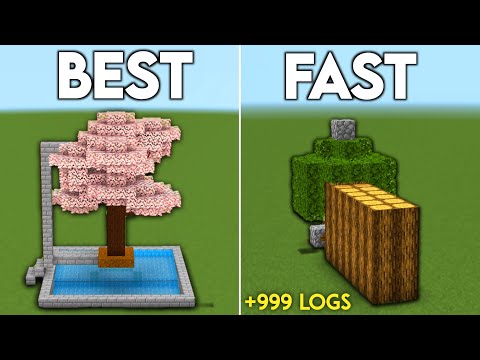 2 BEST TREE Farms For Minecraft 1.20 Tutorial ! (UNLIMITED WOOD)