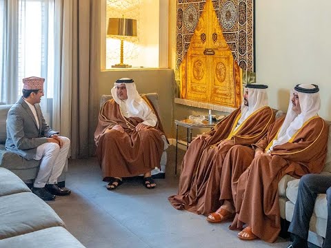 HRH the CP and PM receives the newly appointed Ambassador of #Nepal to the Kingdom of #Bahrain