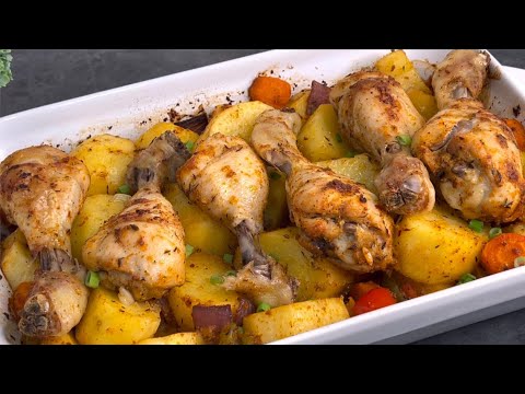 Oven Baked Chicken and Potatoes | Easy Lunch or Dinner Recipe