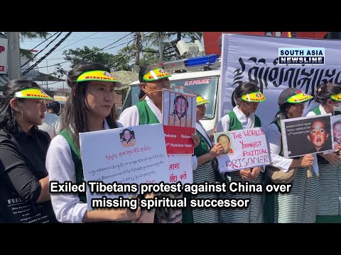 Exiled Tibetans protest against China over missing spiritual successor