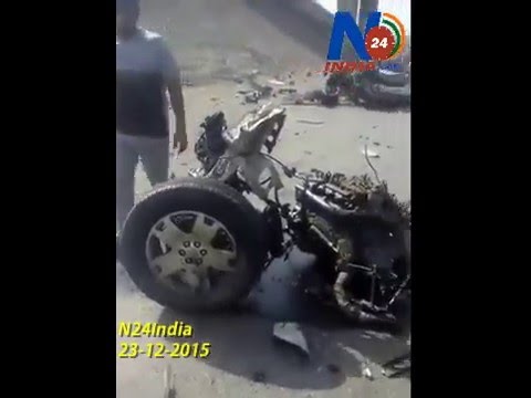 A terrible Road Accident in Saudi Arabia (N24India)