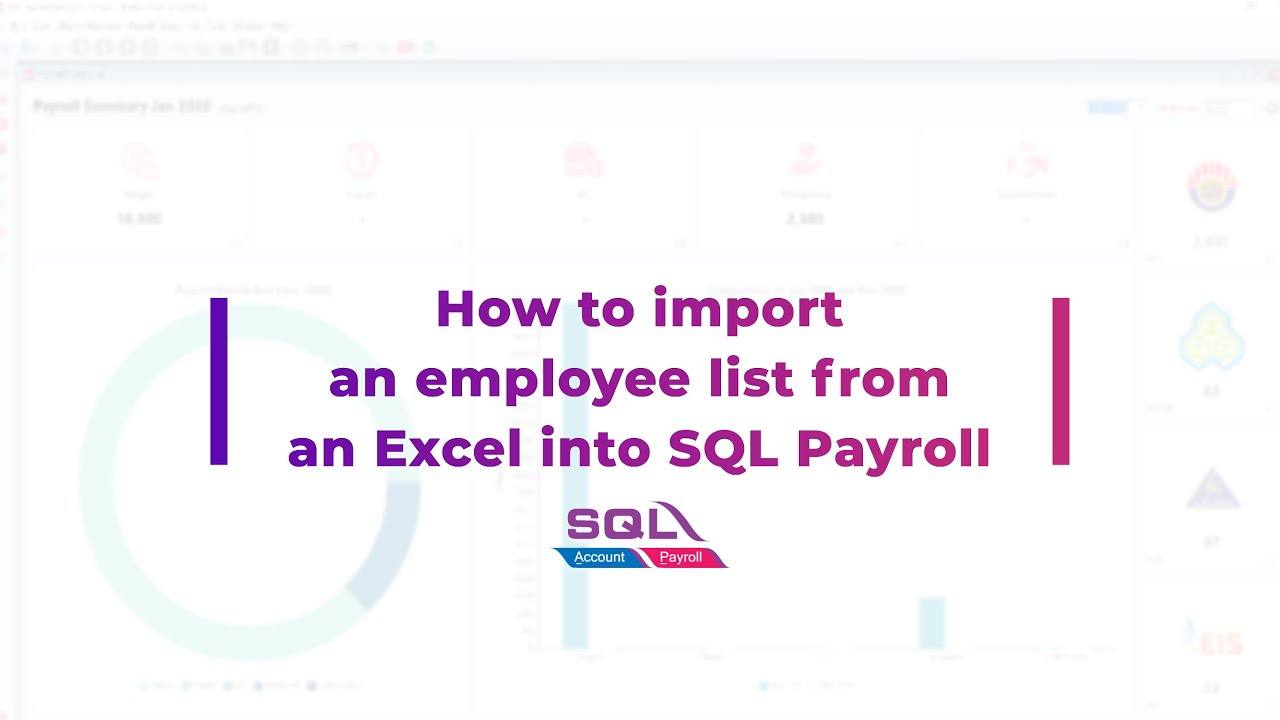 Import employee list from excel to SQL Payroll