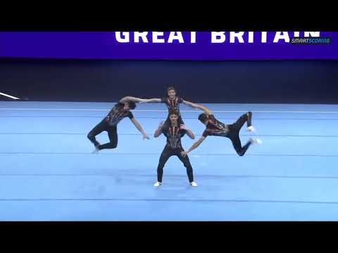 2022 Men's Group Combined Final - Louis, Freddie, Rex, Gethin - World Acrobatics - GBR - Richmond