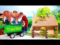 DIY How To Make Cow Shed House Of Animals