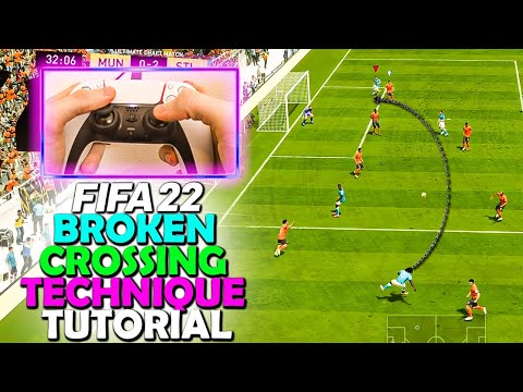 This CROSSING ANGLE is BROKEN in FIFA 22 | BROKEN CROSS TECHNIQUE in FIFA 22 | FIFA 22 TUTORIAL