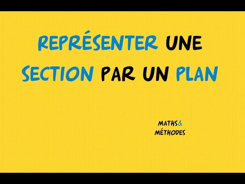 Section d'un solide par un plan : représentation