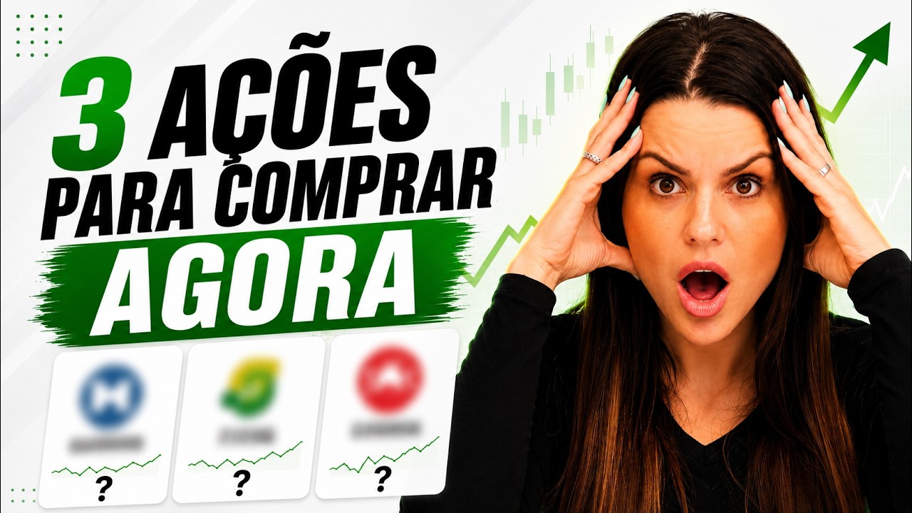 3 AÇÕES com GRANDE POTENCIAL de EXPLODIR em 2026