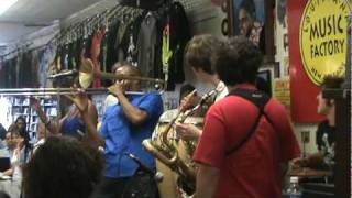 Trombone Shorty and Orleans Ave.performing 'Backatown' at Louisiana Music Factory