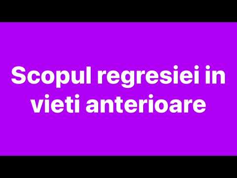 Scopul regresiei în Vieți Anterioare - Psih.Ruxandra Bulzan