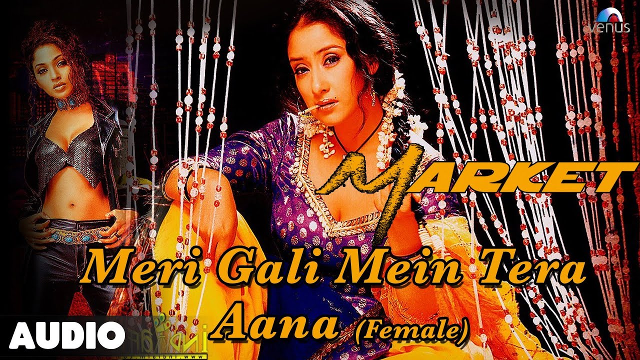 Meri Gali Mein Tera Aana (Female) Lyrics | Market | Sunidhi Chauhan | Altaf Raja