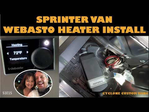 Webasto Heater Install Under the Sprinter Van Seat-PERFECT!