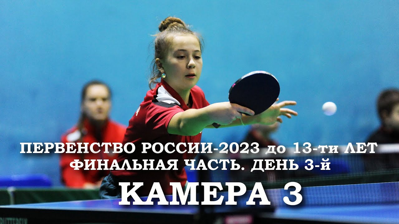 Первенство России до 13 лет. 13 мая 2023 г. КАМЕРА 3