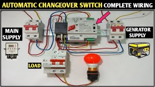 Automatic Changeover Switch Complete Wiring! Ats Wiring! Ats for Home! @electricwiringcenter1365