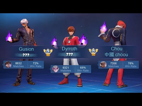 BEST TRIO!? BEST REVAMPED KOF SKINS + GLOBAL YOUTUBER = ??? - Mobile Legends