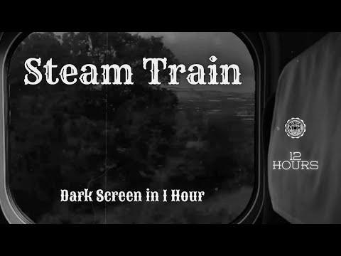🚂 Steam Train - Interior Passenger Car ⨀ Good Track Sounds and Steam Whistle Sounds