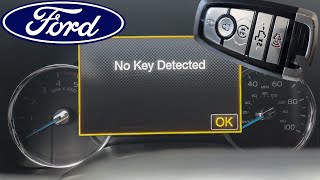 Ford Key Programming ( No Key Detected)