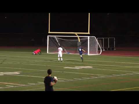 Marvin Cadena scores for Morris Catholic against Mountain Lakes 10/6