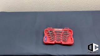 Craftsman 5 Piece 6 Point Metric Flare Nut Open End Wrench Set (Unboxing)