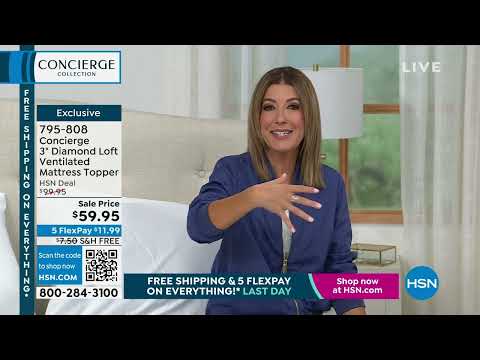 HSN | Concierge Collection Bedding 04.30.2023 - 01 AM