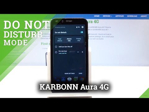 How to Enable Do Not Disturb Mode in KARBONN Aura 4G - Mute Sounds & Vibrations