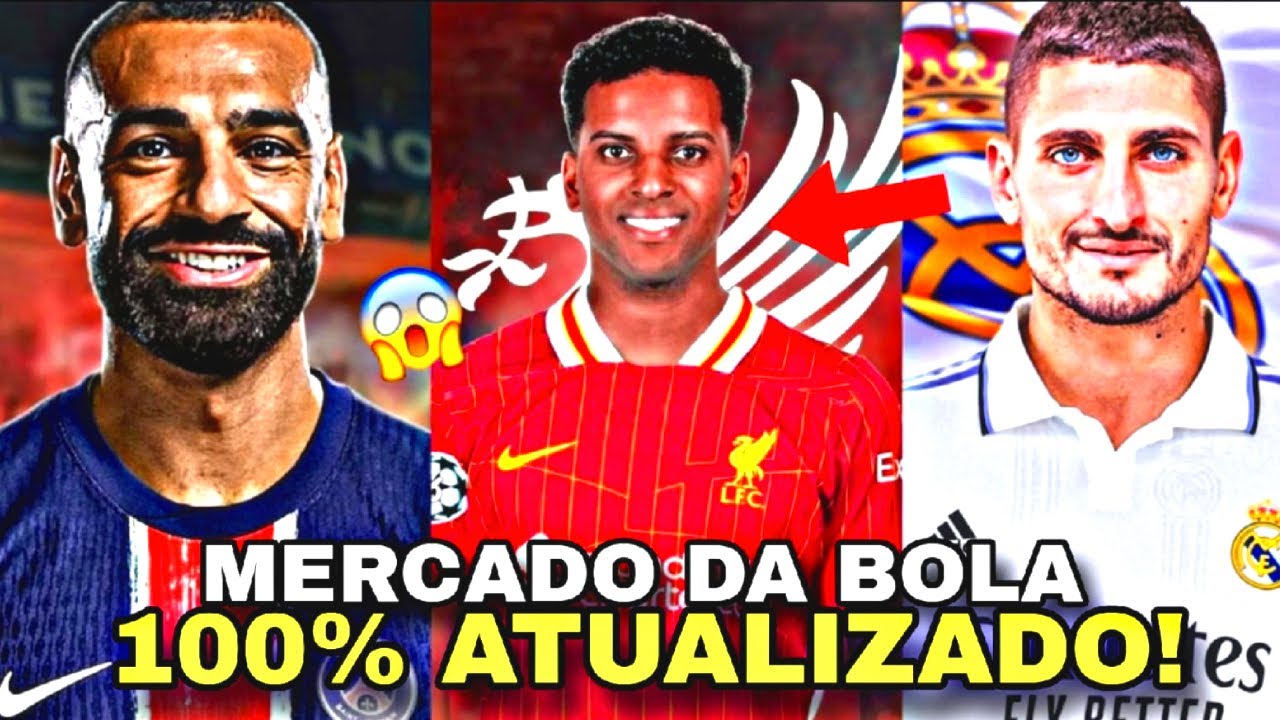 🚨RODRYGO NO LIVERPOOL APÓS PSG ENLOUQUECER POR SALAH, VERRATTI NO REAL MADRID + - MERCADO DA BOLA