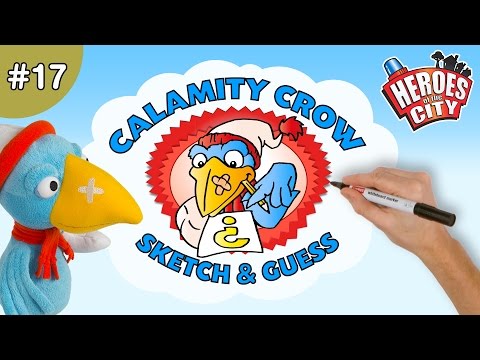 Heroes of the City – Ep 17 Sketch & Guess with Calamity Crow | Car Cartoons | Car Cartoons