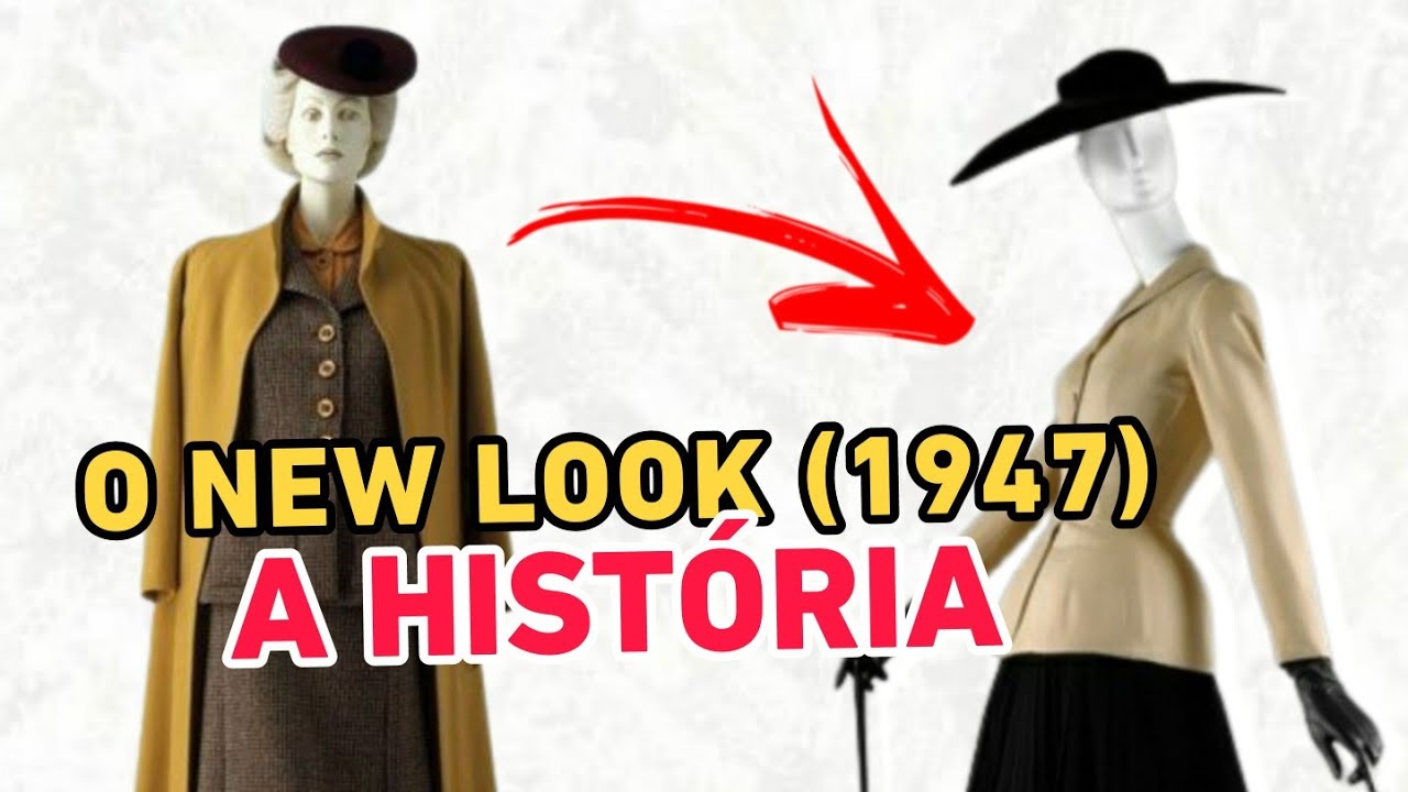 O NEW LOOK de Christian DIOR (1947) 🇫🇷 - História e POLÊMICAS