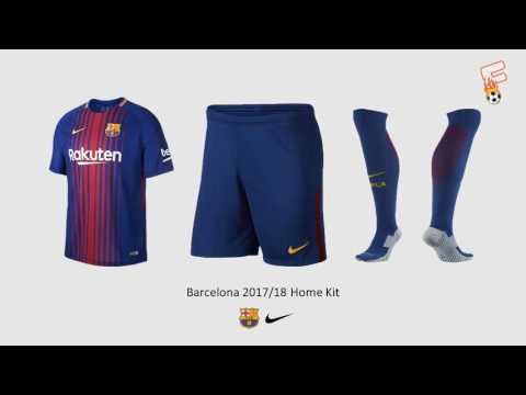 New Kits Football 2017/2018 - BARCELONA, REAL MADRID, CHELSEA, MANCHESTER UNITED - Footchampion Video