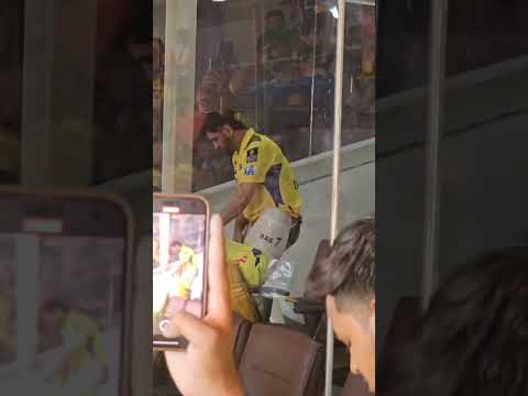 Dhoni getting ready for Batting at Ahmedabad Narendra modi stadium #dhoni #msdhoni #cricket #csk