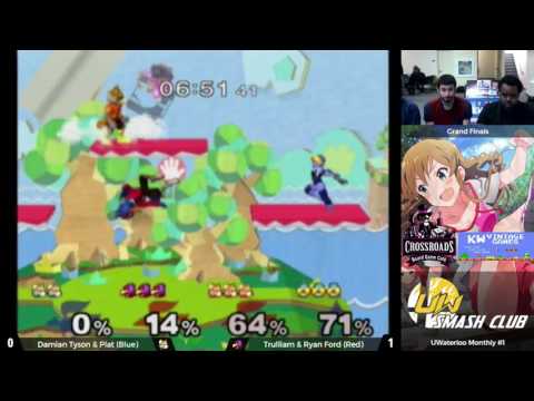 UWaterloo Melee Monthly #1 - Doubles Grand Final - Damian Tyson and Plat vs Trulliam and Ryan Ford