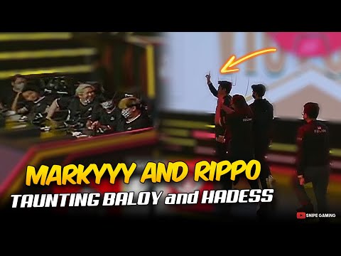 MARKYYY and RIPPO TAUNTING BALOY and HADESS AFTER THEIR WIN. . . 😲