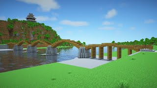 【Minecraft】 岩国城と錦帯橋の作り方 Part2