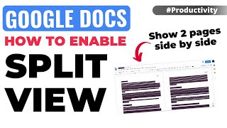 Two Page View In Google Docs - 2 WAYS !
