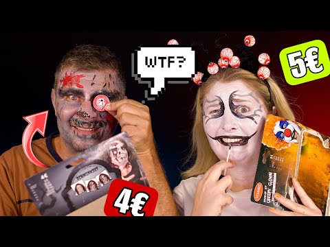 Paula & Papa testen Halloween Sets - 2023 😳  BILLIGE Halloween Sets! 🧟‍♀️💰(FAIL)