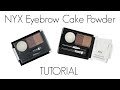 Nyx Eyebrow Cake Powder Dark Brown Brown