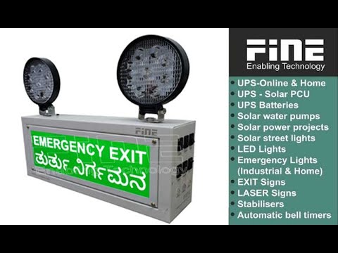 Fine Industrial Emergency Light With LED Exit Back Light Sign