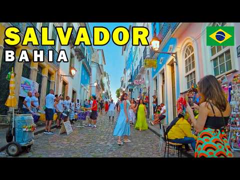 🇧🇷 SALVADOR, Bahia, Brazil 4K Walking Tour | Pelourinho & Historic Center