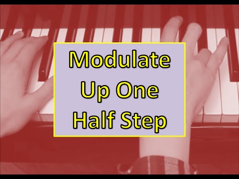 How to Modulate 1 Semitone Up via the Diminished Seventh