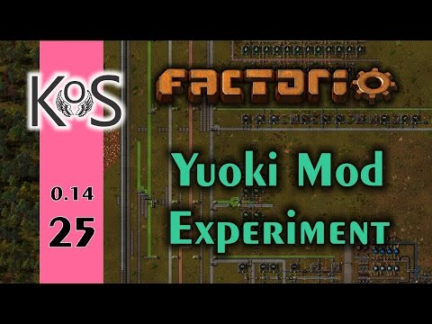Factorio: Yuoki Mod Experiment Ep 25: Inserter Parade - Let's Play, Gameplay 0.14