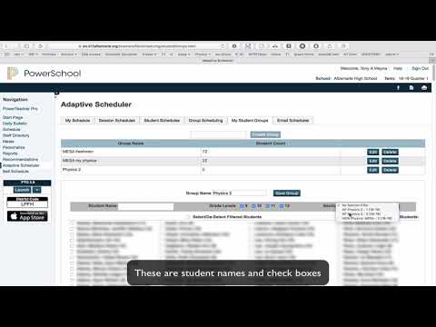 Adaptive Scheduler How to Create a Group